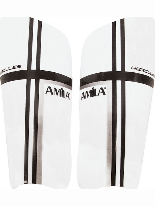 AMILA 83176 Protecții tibie fotbal Adulți Albe Mediu