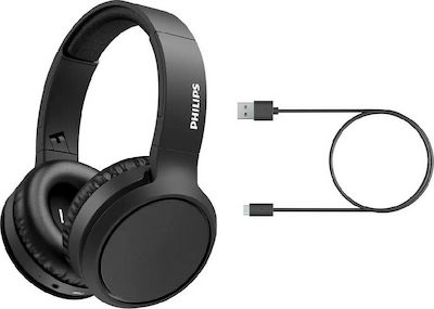 Philips TAH5205BK Wireless/Wired Over Ear Headphones with 29 hours of Operation and Quick Charge Blacα TAH5205BK/00