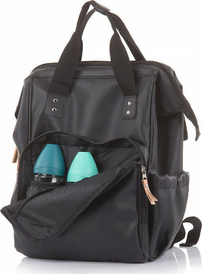 Chipolino Wickeltasche-Wickelrucksack Black 20x32x40cm.