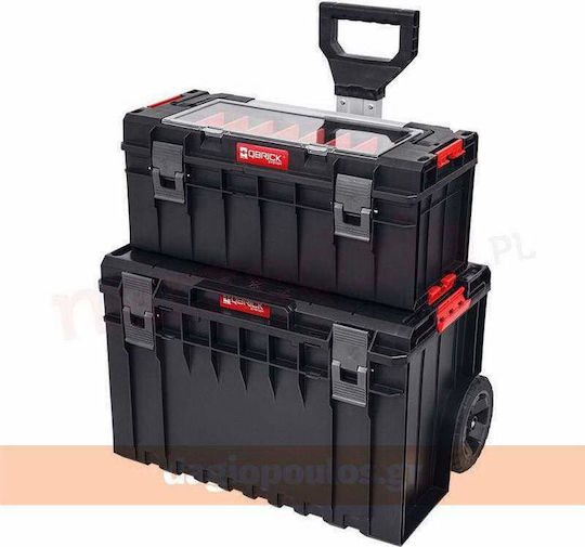 Qbrick System One Pro 600 Hand Toolbox Plastic with Tray Organiser W54.5xD27xH24.6cm