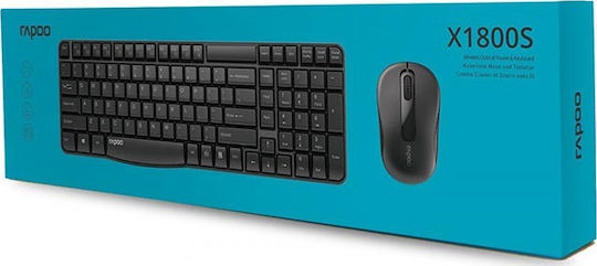 Rapoo X1800S Fără fir Set tastatură și mouse Engleză US