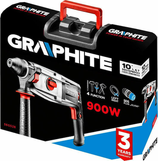Graphite Percuție Ciocan rotopercutor Electrică 900W cu Suport SDS Plus 58G528