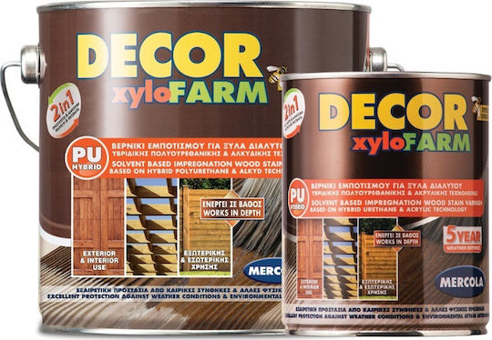 Mercola Decor Xylofarm Lac de impregnare Baza solventă Castan Satin 750ml