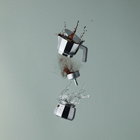 Alessi Moka DC06/3 Μπρίκι 3cups Ασημί