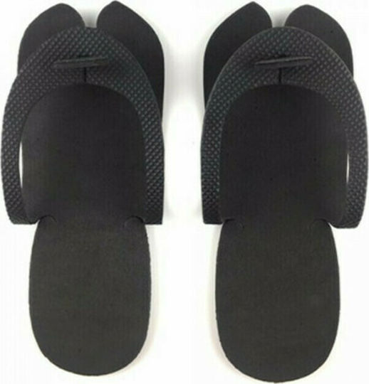 Soft Care Eva Pedicure Flip Flops Black (12 pairs) Black 12pcs