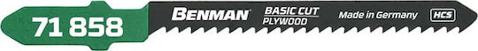 Benman 71858 Blade for Wood 76mm 5pcs