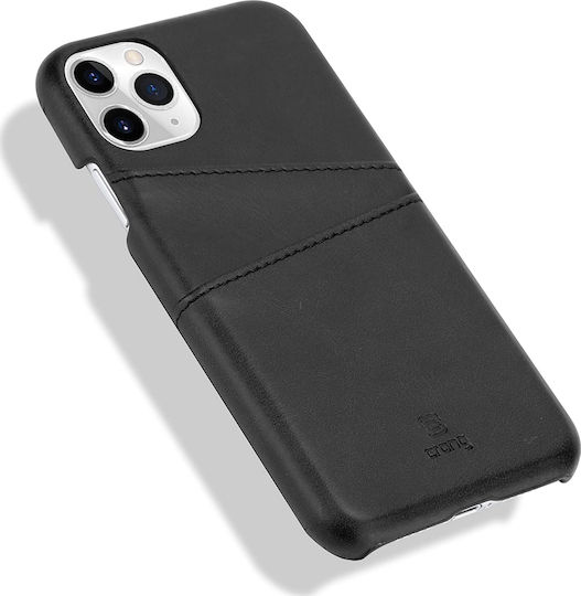 Crong Neat Back Cover Synthetic Leather / Plastic Black (iPhone 11 Pro Max)