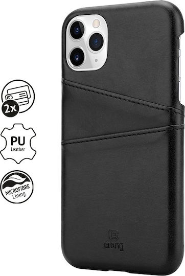 Crong Neat Back Cover Synthetic Leather / Plastic Black (iPhone 11 Pro Max)