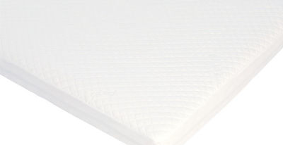 Greco Strom Double Waterproof Quilted Mattress Cover Fitted Safety Antibacterial White 140x190cm