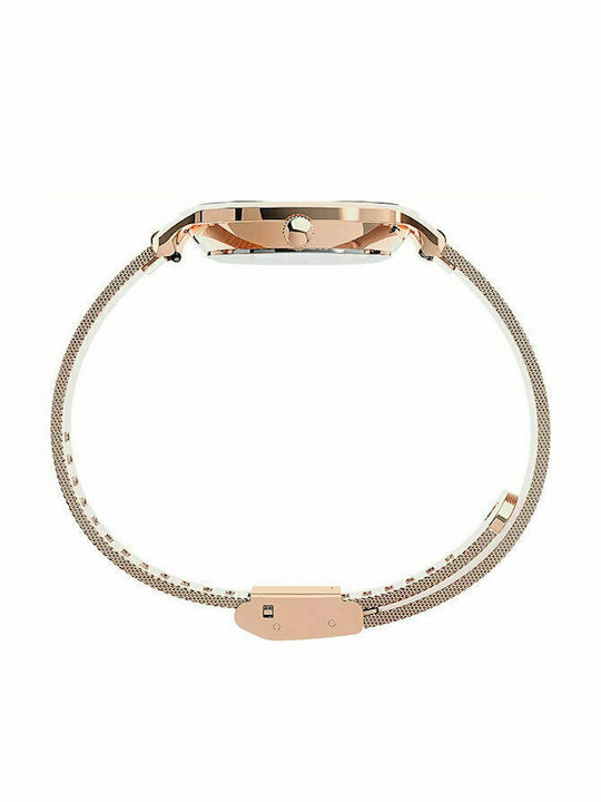 Timex Transcend Damen Uhr mit Rose Gold Metallarmband TW2U86600