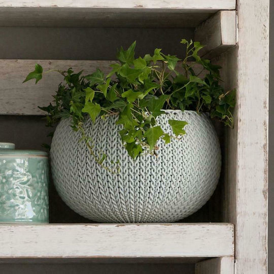 Keter Cozy Γλάστρα Λεκάνη Πλαστική Γκρι 36x36x22.5εκ.