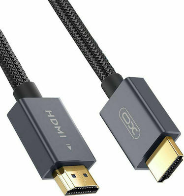 XO HDMI 2.1 împletitură Cablu HDMI de sex masculin - HDMI de sex masculin 5m Negru