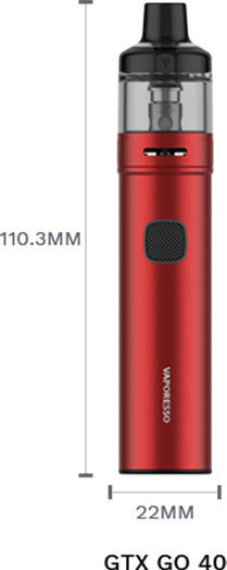 Vaporesso GTX GO 40 Pod Kit 3.5ml with Built-in Battery 1500mAh Red