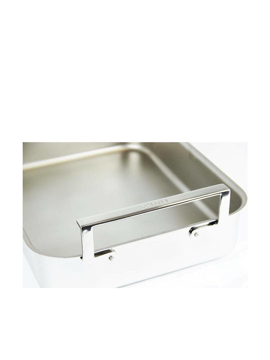 Cristel Complements Baking Pan Rectangular of Stainless Steel 30x35cm