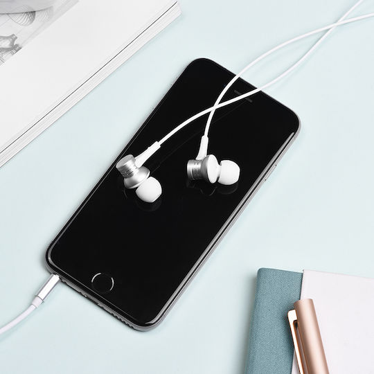 Borofone BM22 In-Ear Freihändig Kopfhörer mit Stecker 3.5mm Weiß