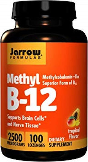 Jarrow Formulas Methyl B-12 Βιταμίνη για την Υγεία του Νευρικού Συστήματος 2500mcg Tropical 100 παστίλιες