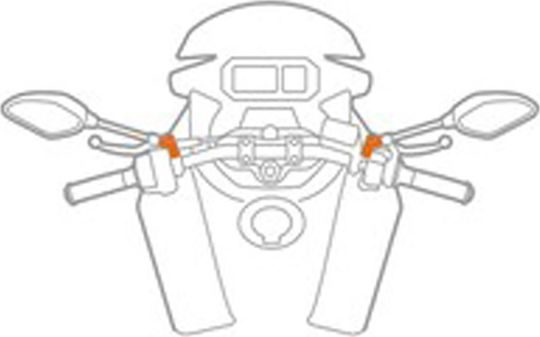 Lampa Opti Mount Phone Motorcycle for Mirror 10mm for Opti Case Cases