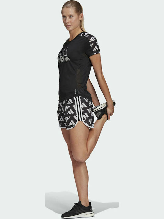 Marathon 20 Celebration Women's Sporty Shorts White/Black