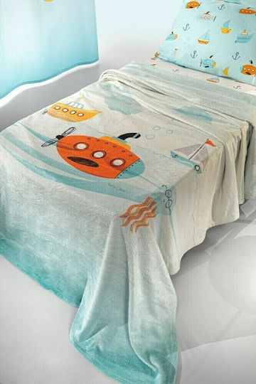 Saint Clair Blanket Fleece Sub Light Blue 160x220cm