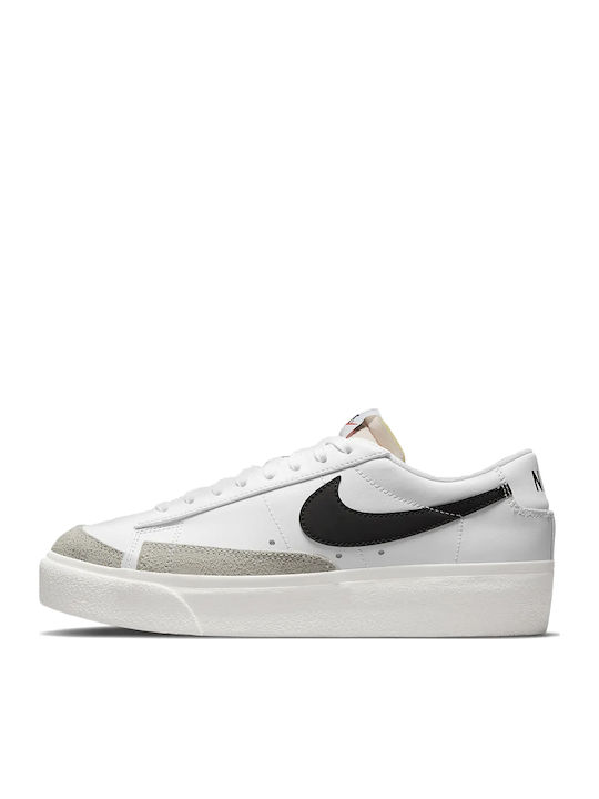 Blazer Low Дамски Флатформи Маратонки White Black / Sail / Team Orange