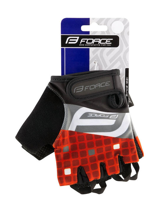 Force Square Half Finger Cycling Gloves Adults Multicolored