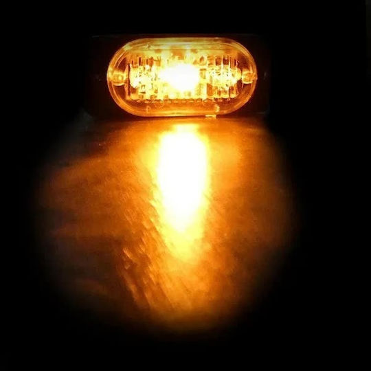 Μπάρα Σήμανσης Αυτοκινήτου LED 12V με Πορτοκαλί Φωτισμό