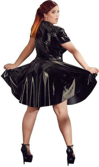Black Level Flared Vinyl Dress Φόρεμα Μαύρο