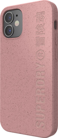 Superdry Snap Задна корица Пластмаса Розов (iPhone 12 mini)