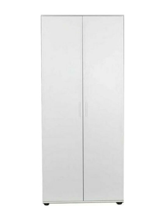 Двойна врата Гардероб Trendline Бял 80x47x187см