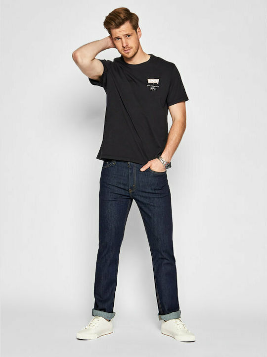 513 Herren Jeanshose Elastisch mit Slim Gerade Passform Marineblau