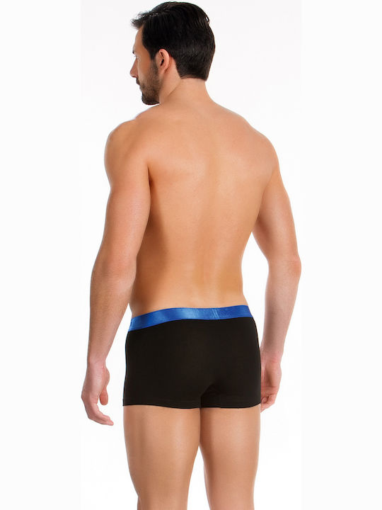 Minerva 90-20449 Men's Boxer Black / Blue 90-20449-021