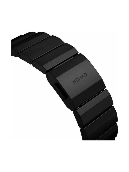 Nomad Titanium V2 Strap Λουράκι Μεταλλικό Μαύρο (Apple Watch 42/44/45mm)