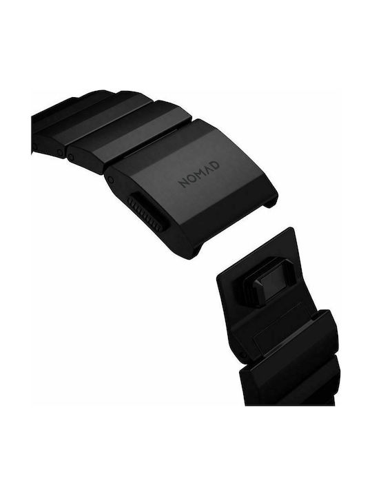 Nomad Titanium V2 Strap Λουράκι Μεταλλικό Μαύρο (Apple Watch 42/44/45mm)