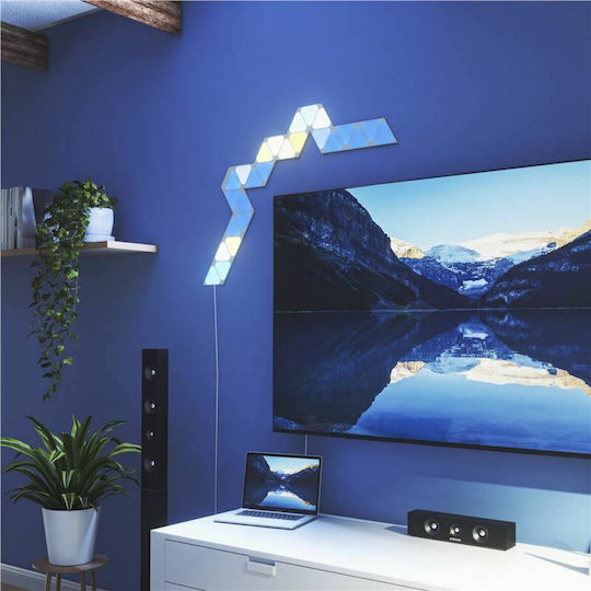 Nanoleaf Smart Dekoratives Tischlampen Shapes Dreiecke Mini Erweiterung 10er Pack LED RGB Sechseck 10 Stück