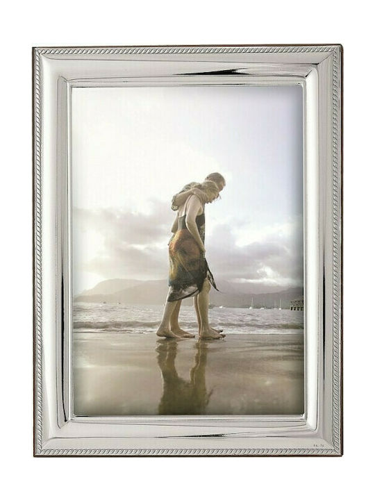 Prince Silvero Wedding Wall Photo Frame Silver With Silver Frame