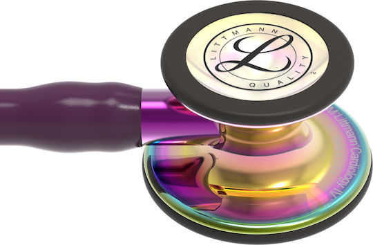 3M Littmann Cardiology IV Rainbow Cardiology Kids Non Chill Double Head Stethoscope Burgundy