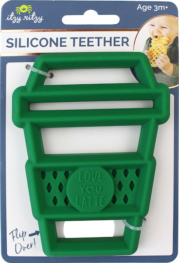 Itzy Ritzy Latte Silicone Teether for 3 Months+