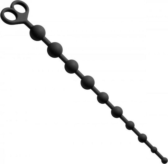 Frisky Frisky Captivate Me 10 Bead Silicone Anal Beads Perle anale Negre 34cm