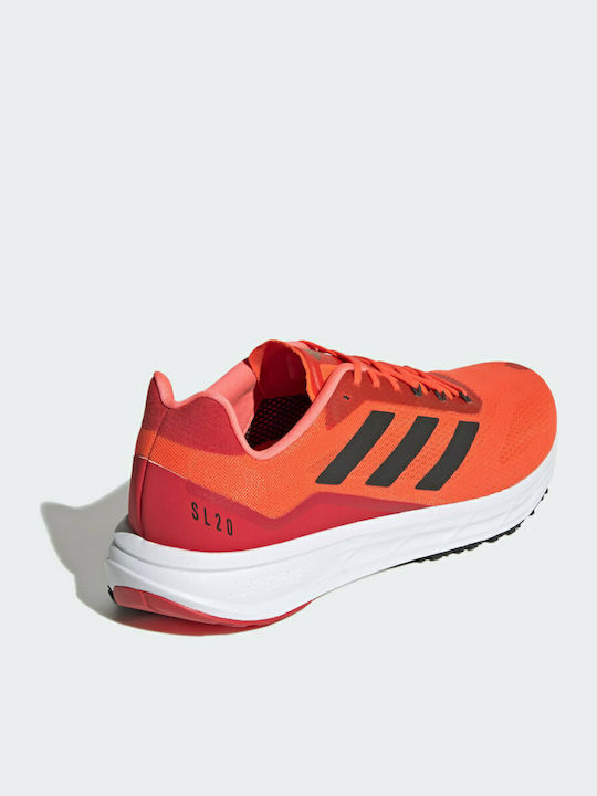 Adidas SL20.2 Ανδρικά Αθλητικά Παπούτσια Running Solar Red / Core Black / Carbon