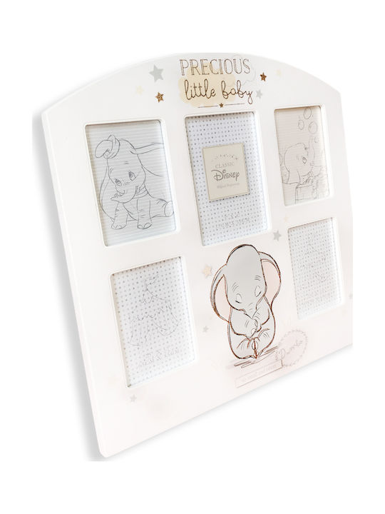 Disney Precious Little Baby Magical Beginnings Παιδική Κορνίζα Ξύλινη Λευκή