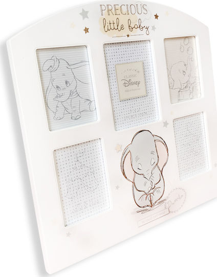 Disney Precious Little Baby Magical Beginnings Παιδική Κορνίζα Ξύλινη Λευκή