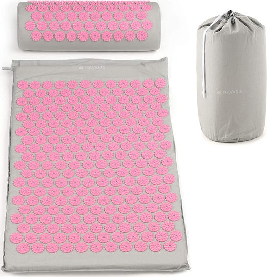 Navaris Navaris Akupressur Massage Set Matte Massage Akupressur für den Nacken & den Körper Rosa