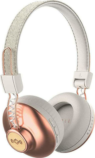The House Of Marley Positive Vibration 2 Wireless Over Ear Headphones with Radio with 12 Hours Playing Time Copper