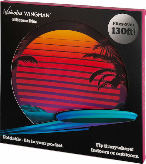 Waboba Wingman Frisbee Silicone with Diameter 15.2 cm 90’s Sunset