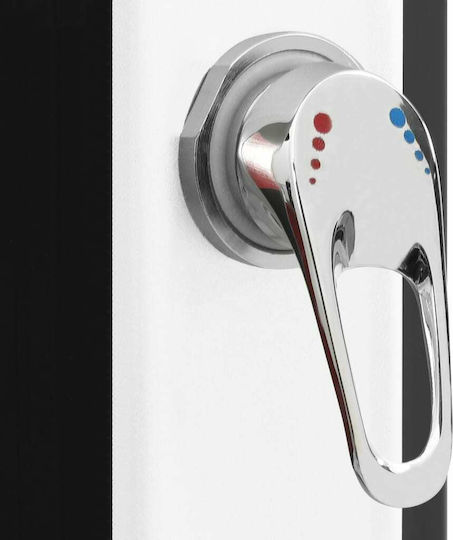 vidaXL Ντουζιέρα Πισίνας Ηλιακή από PVC 14.8x14.8εκ. Μαύρη