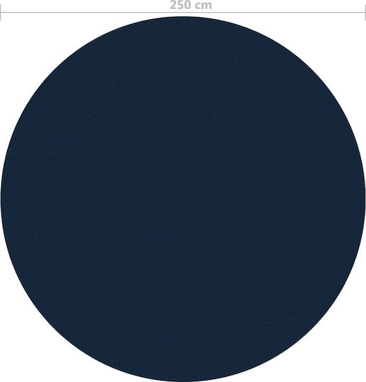 vidaXL Solar Rectangular Pool Cover Pool Cover Black/Blue 250 cm made of Polyethylene 250x250cm 1pcs