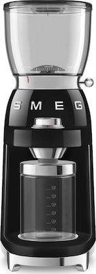 Smeg Râșniță electrică pentru cafea 150W cu capacitate de boabe 350gr și 30 niveluri de măcinare Negru