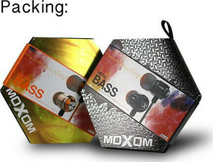 Moxom MH-06 In-ear Handsfree με Βύσμα 3.5mm Μαύρο