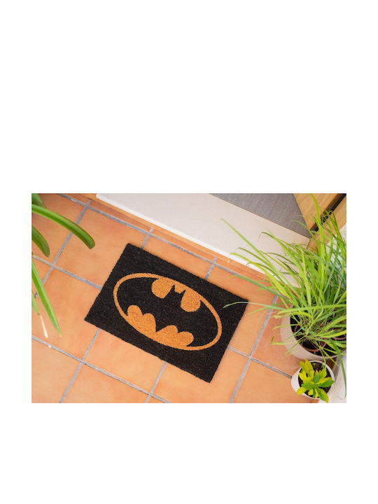 Grupo Erik Entrance Mat made of Coir with Anti-slip Backing Batman Black - Beige 40x60cm