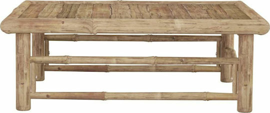 Masa Masa de lounge pentru spații exterioare mici de bambus Bambus 65x65x30buc